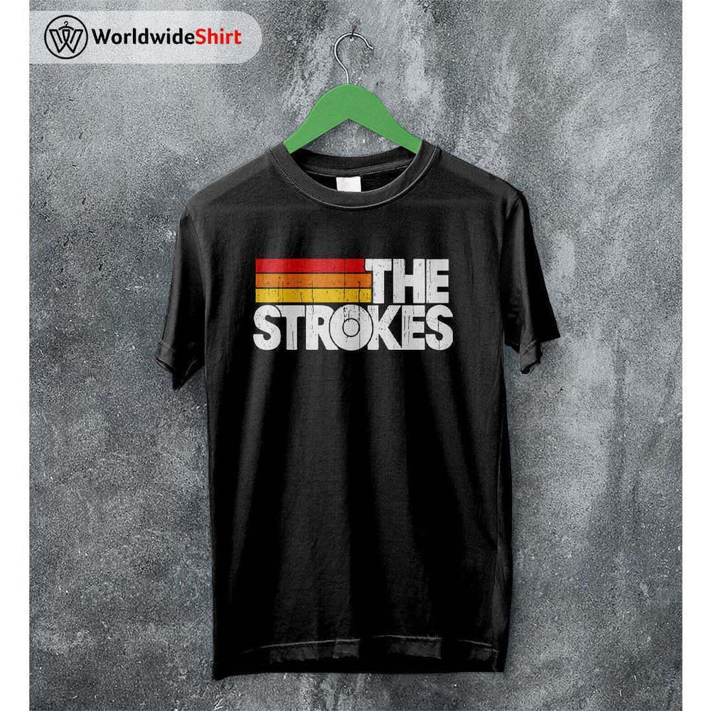 The Strokes 90s Rock Band Music Graphic Fan Art Album T-Shirt